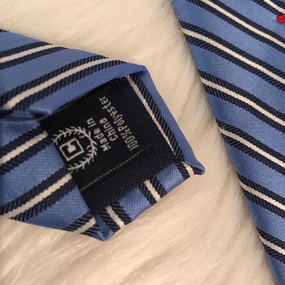 Chaps Blue Striped Tie - Picture 4 of 8